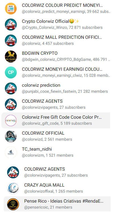 Grupos Colorwiz Telegram Link