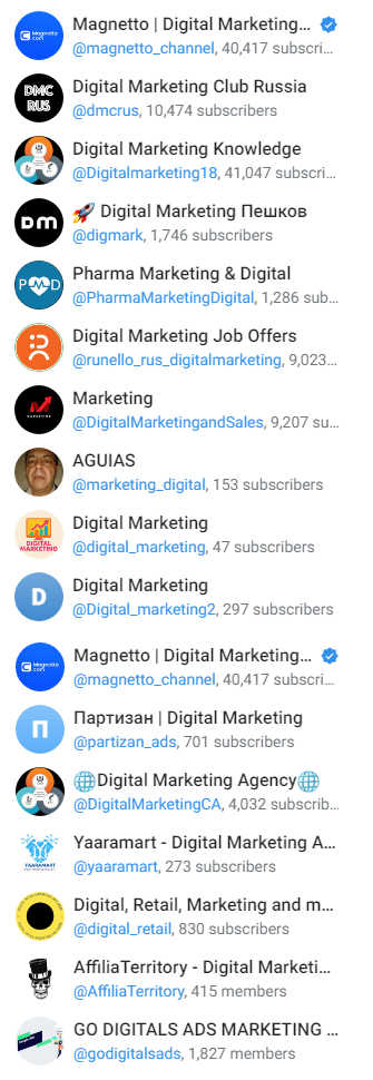 Grupos Marketing Digital Telegram Link