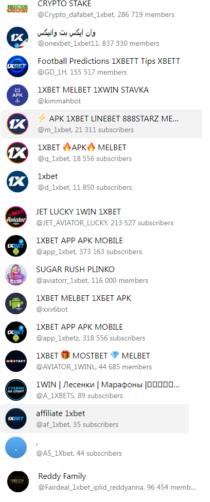 Grupos Telegram 1xbet Link