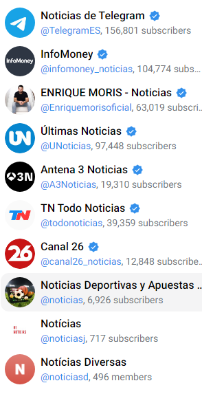 grupos telegram noticias link
